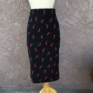7th Avenue Design Studio Cherry Pencil Skirt